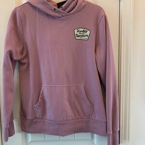 Harley Davidson Women's Special Machinist Pullover Dusty Pink Hoodie 2 Sided LRG